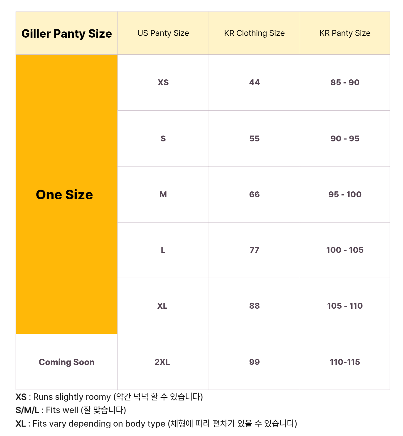 [GILLER PANTY] 6 Mixed Color Set
