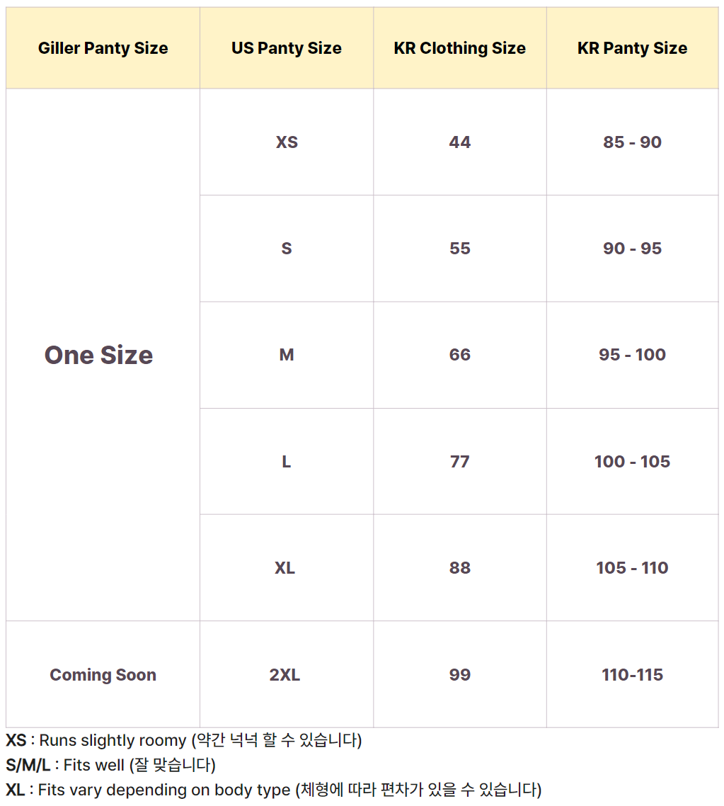 GILLER PANTY / 질러팬티 (5-Pack)