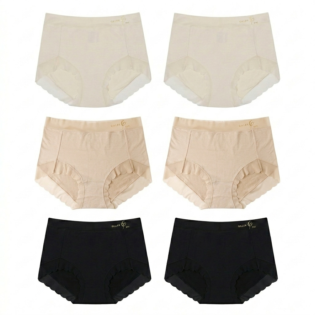 [GILLER PANTY] 6 Mixed Color Set